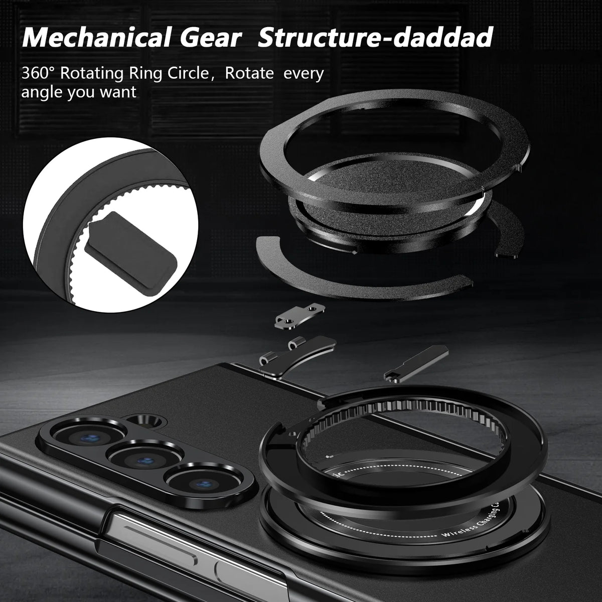 Aluminum Alloy Back Cover Mobile Phone Case For Galaxy Z Fold 8 Ultra