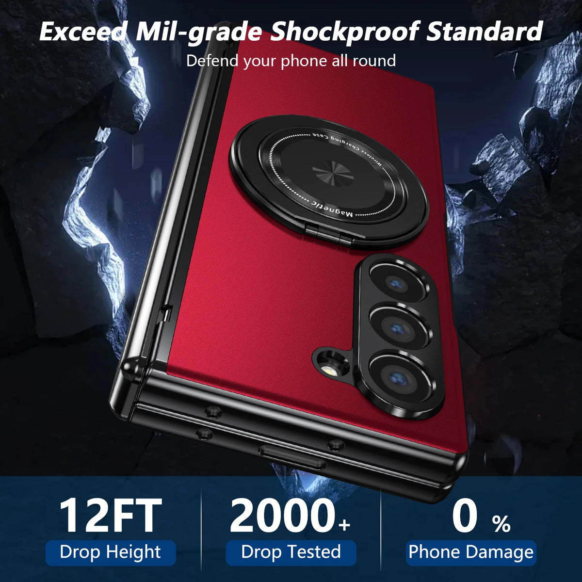 Aluminum Alloy Back Cover Mobile Phone Case For Galaxy Z Fold 8 Ultra