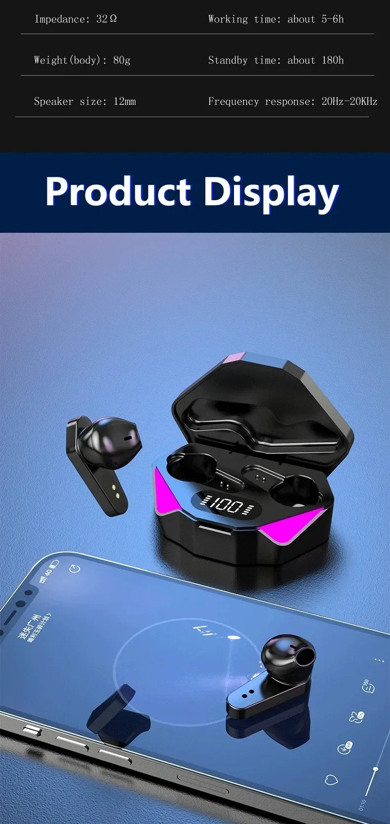 TWS Wireless Bluetooth Headset