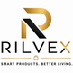 A stylized gold and black 'R' logo above the brand name 'RILVEX' with the tagline 'SMART PRODUCTS. BETTER LIVING.